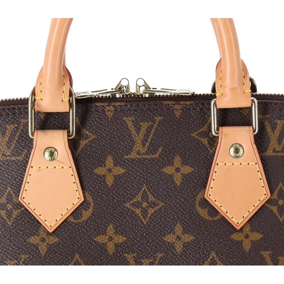 Louis Vuitton Monogram Alma Brown M51130 Dome Top Zip Satchel - Picture 16 of 17